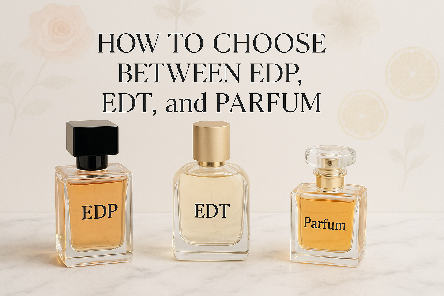 How to Choose Between EDP, EDT, and Parfum: A Buyer’s Guide