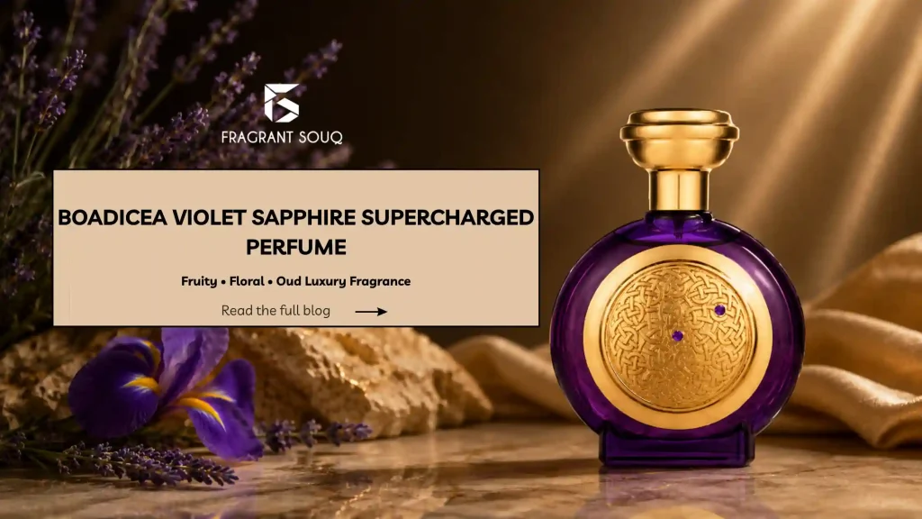 Boadicea Violet Sapphire Supercharged Perfume – A Luxurious Fruity Oud Masterpiece 