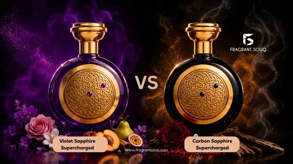 Violet Sapphire Supercharged vs Carbon Sapphire Supercharged: Which Boadicea Perfume Is Better?