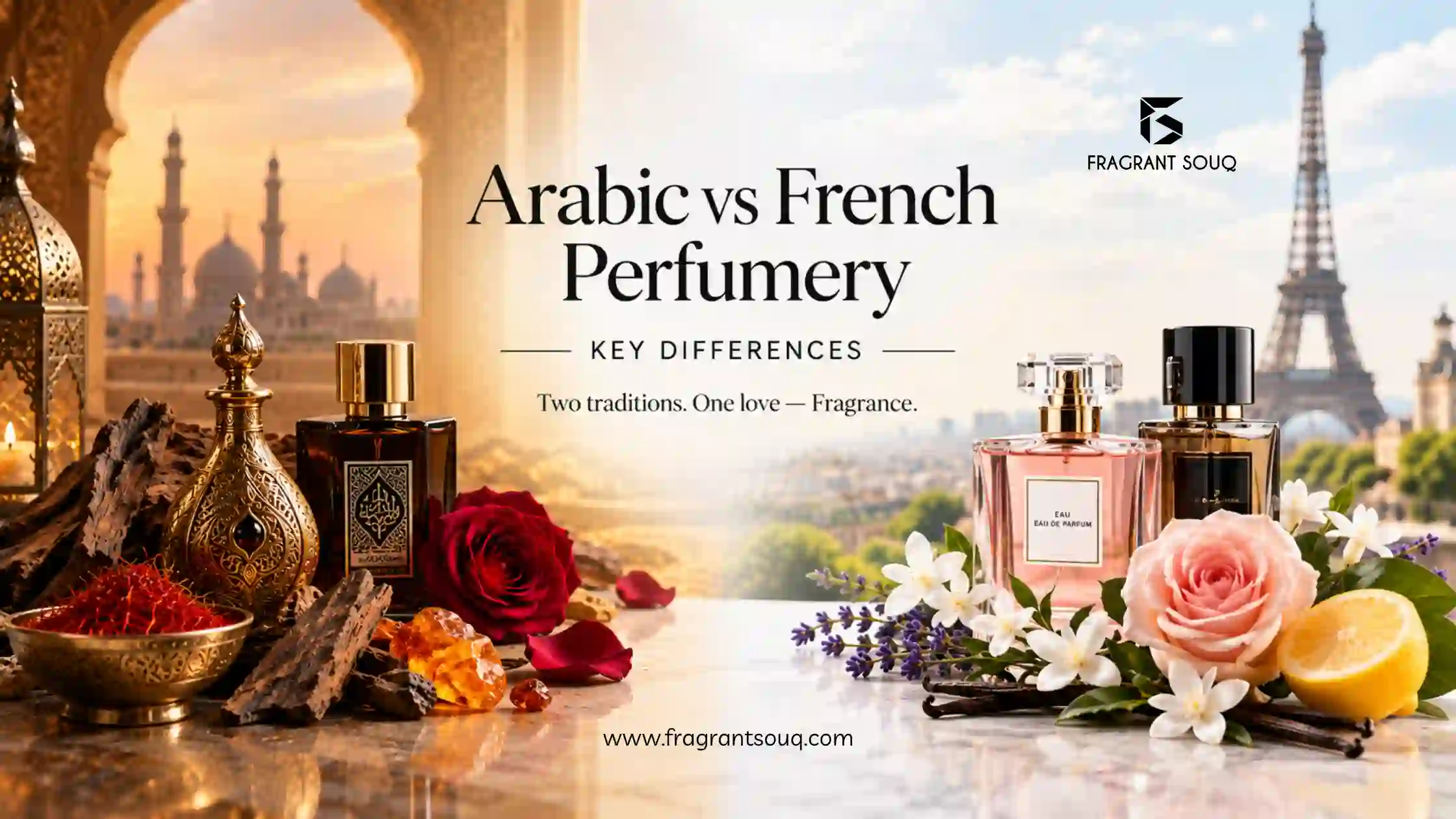 banner-image-arabic-vs-french-perfumery-key-differences-Fragrant-Souq